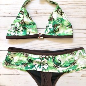 💵5 FOR $25💵 Zuniverse Bikini Tropical Surf Print